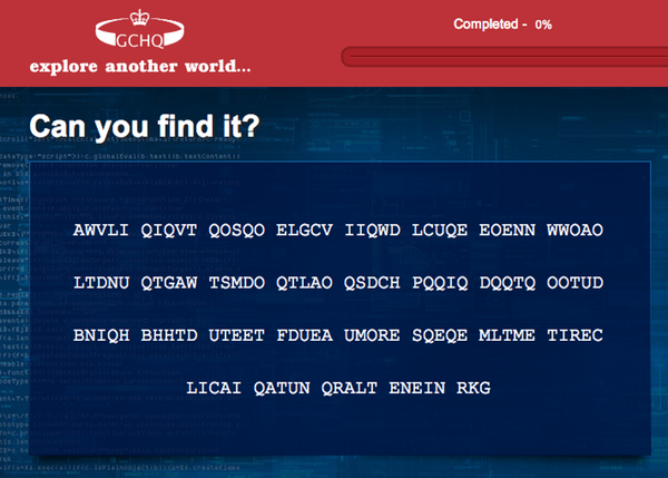 Задачка GCHQ